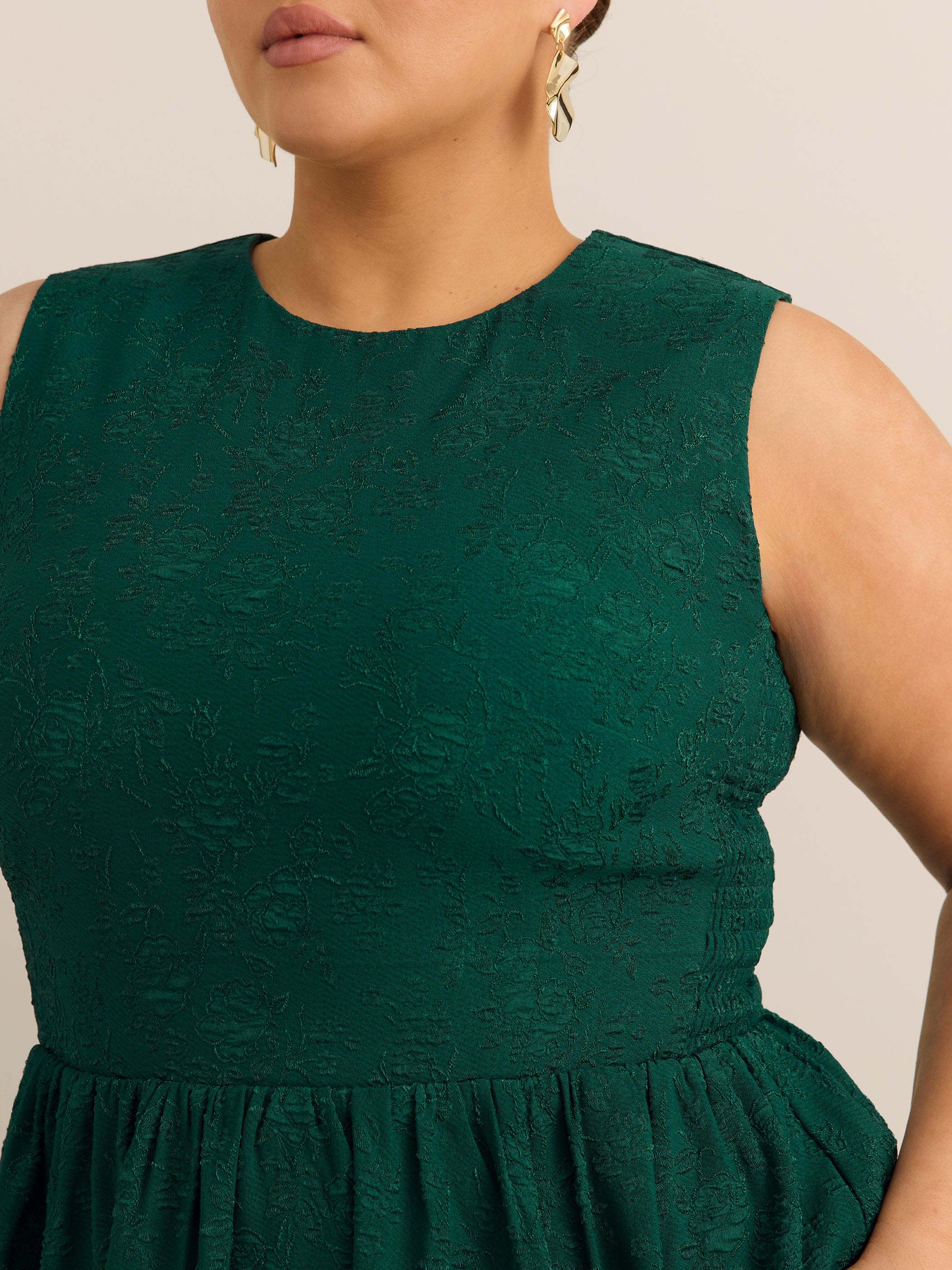 Robe évasée sans manches en tricot - Addition Elle