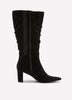Wide Width, Gianina Microsuede Mid-Heel Pointed-Toe Tall Boot