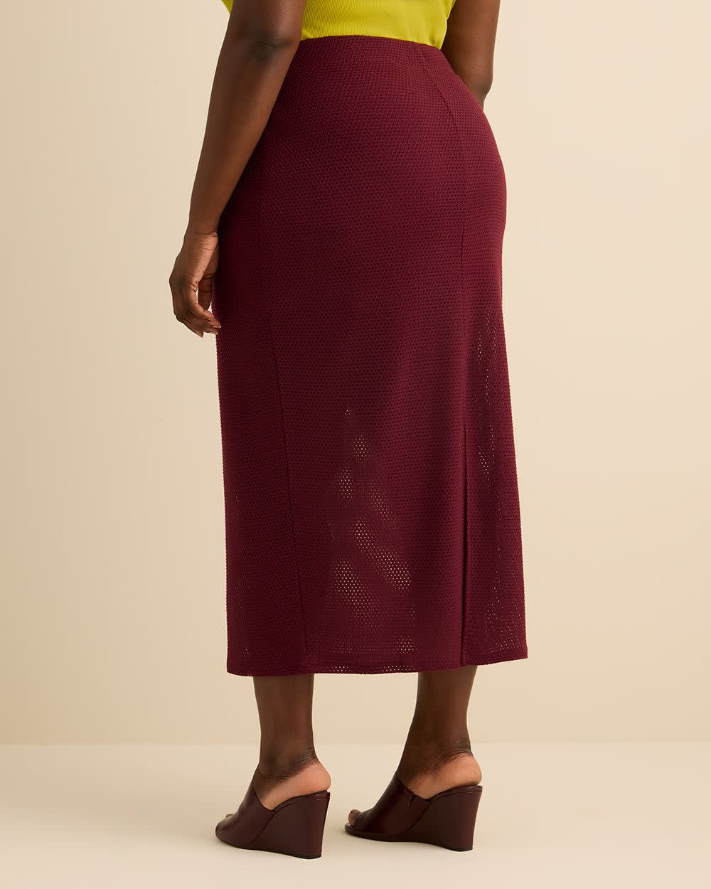 Jupe longue en crochet