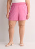 Linen Blend Pull-On Short