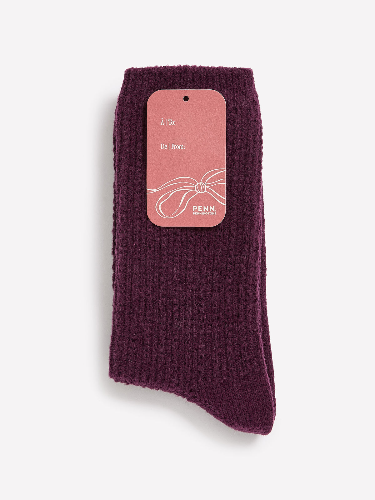 Textured Rib Knit Winter Socks