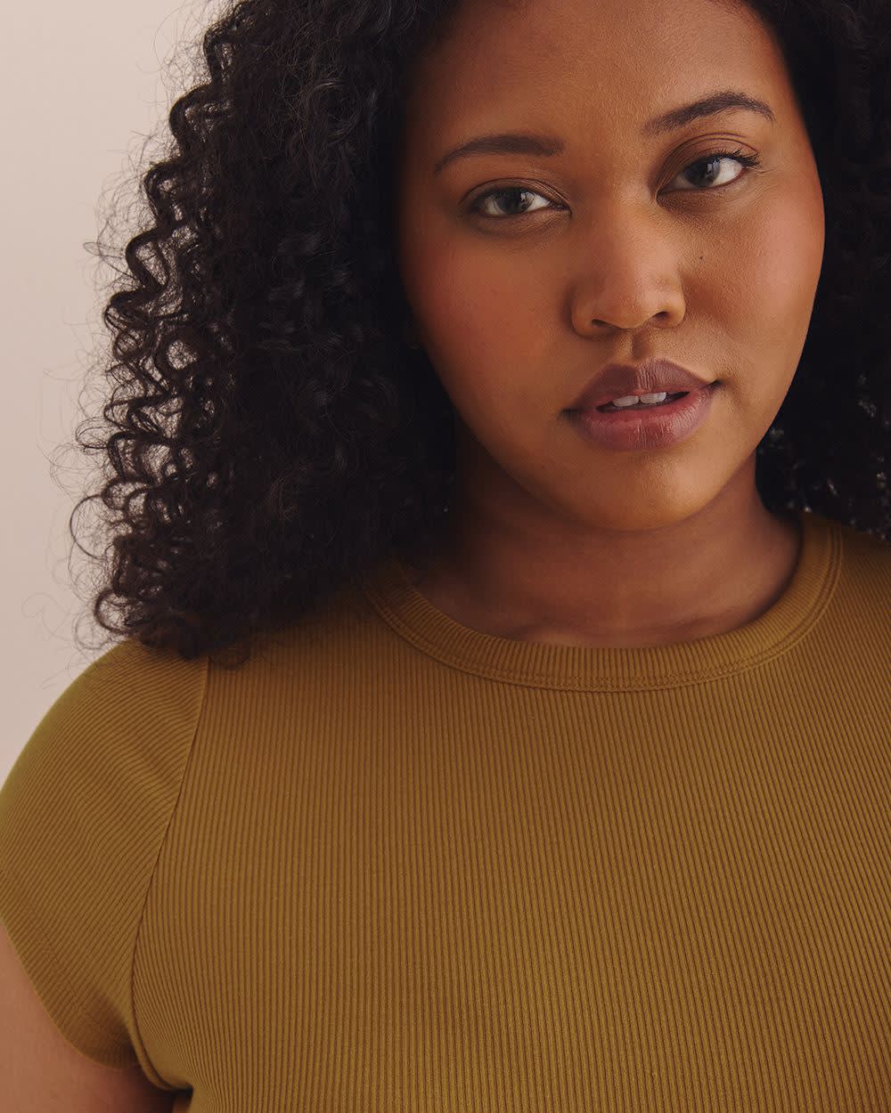 T-shirt ajusté côtelé à  col rond - Essentiels PENN.