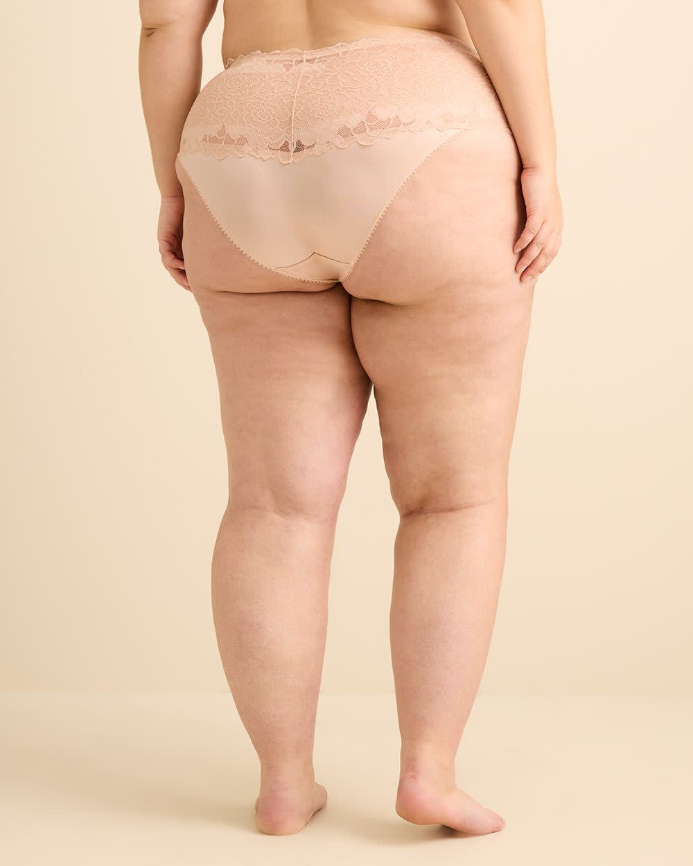 Culotte classique avec taille en dentelle - Déesse Collection