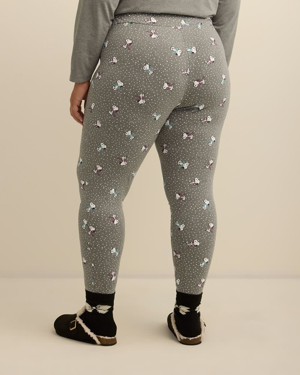 Pantalon de pyjama tricoté pour dames – Mélange de coton, imprimé
