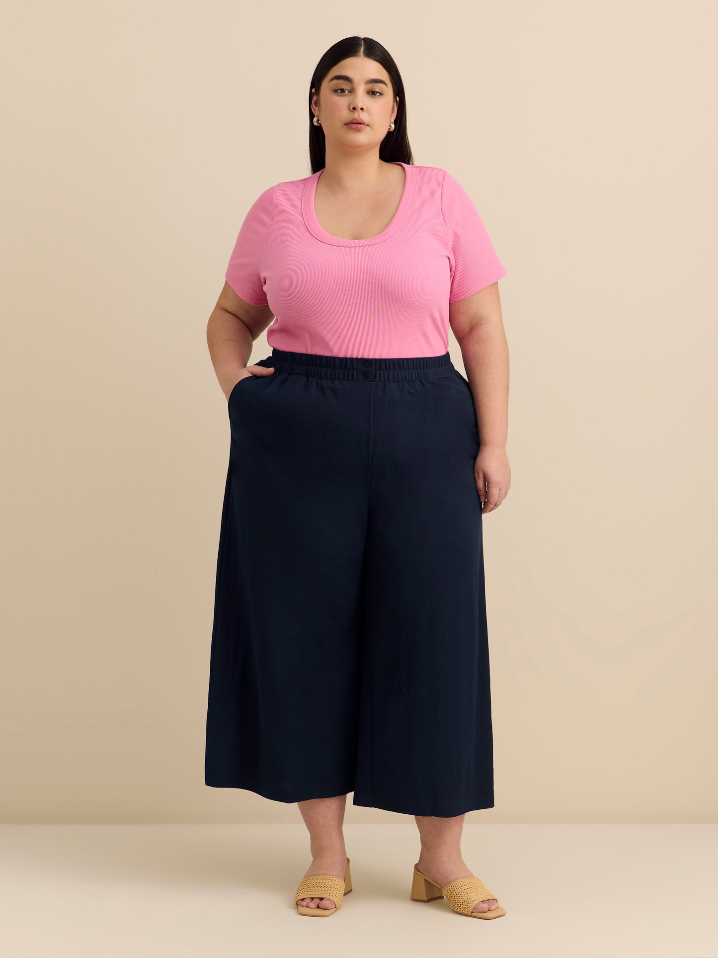 Responsible, Gaucho Wide-Leg Cropped Pant