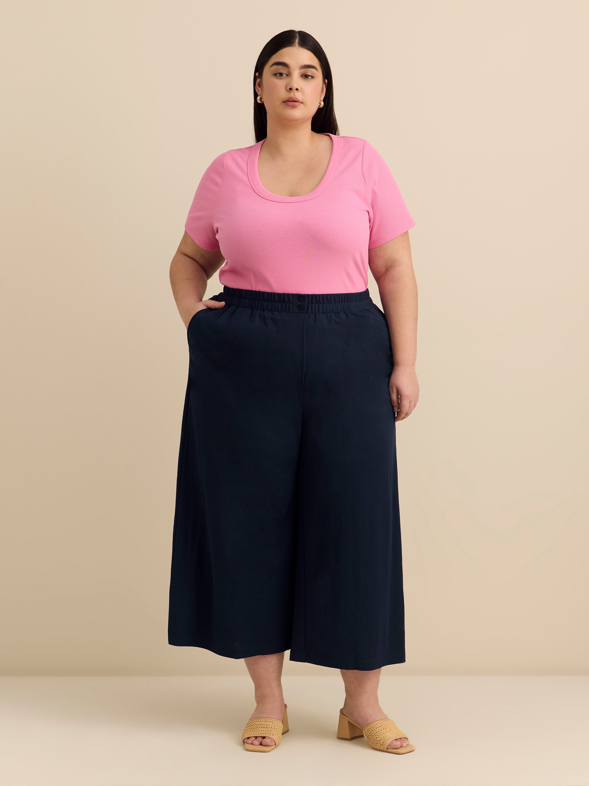 Responsible, Gaucho Wide-Leg Cropped Pant