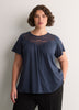 Slight Swing Top with Embroidered Yoke