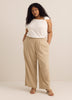 Straight Knit Top with Metal Jewel