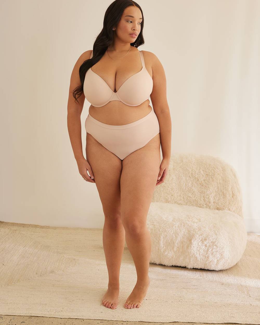 Culotte classique échancrée unie en microfibre - ti Voglio