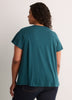 Slight Swing Top with Embroidered Yoke
