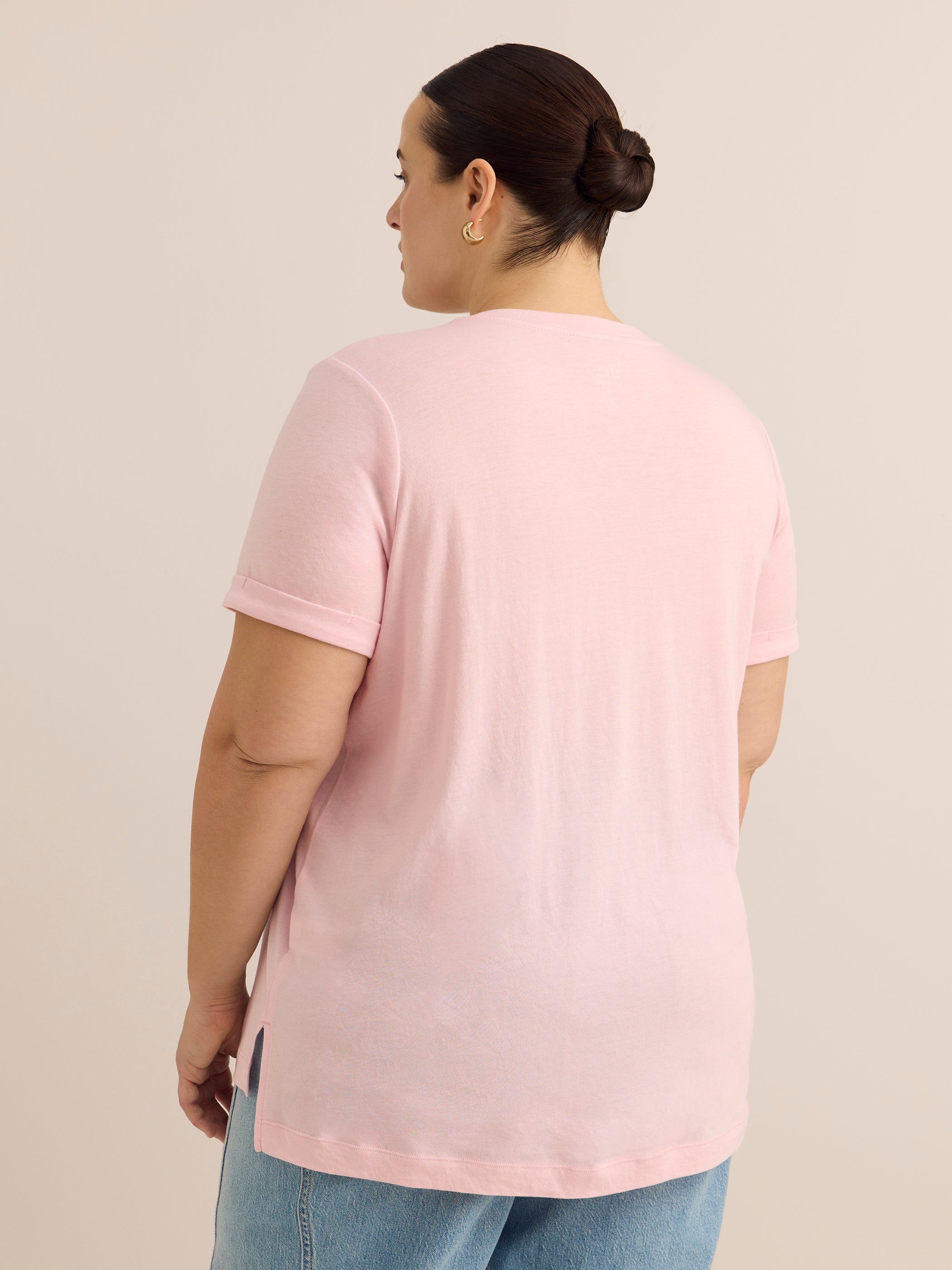 Responsible, Boyfriend-Fit Tee with Slits