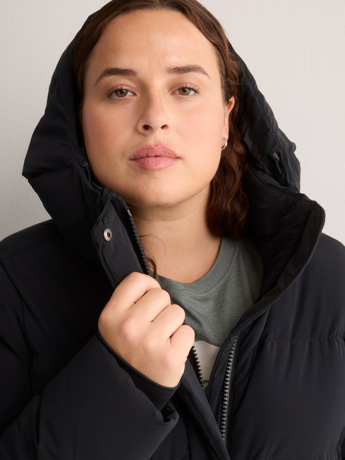 Amaze Long Hooded Puffer Jacket - Columbia