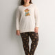 Snow Cow Heather Tunic and Legging Pyjama Set - tiVOGLIO