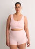Pink Seamless Knit Boyshort - tiVOGLIO