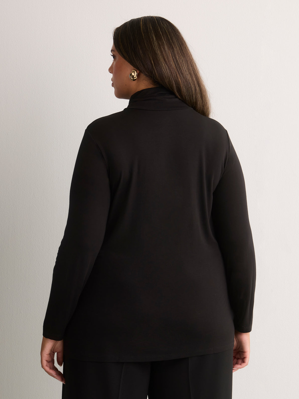 Responsible, Black Modern-Fit Turtle-Neck Long-Sleeve Top