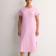 Pink Mini-Star-Print Long Short-Sleeve Sleepshirt - tiVOGLIO
