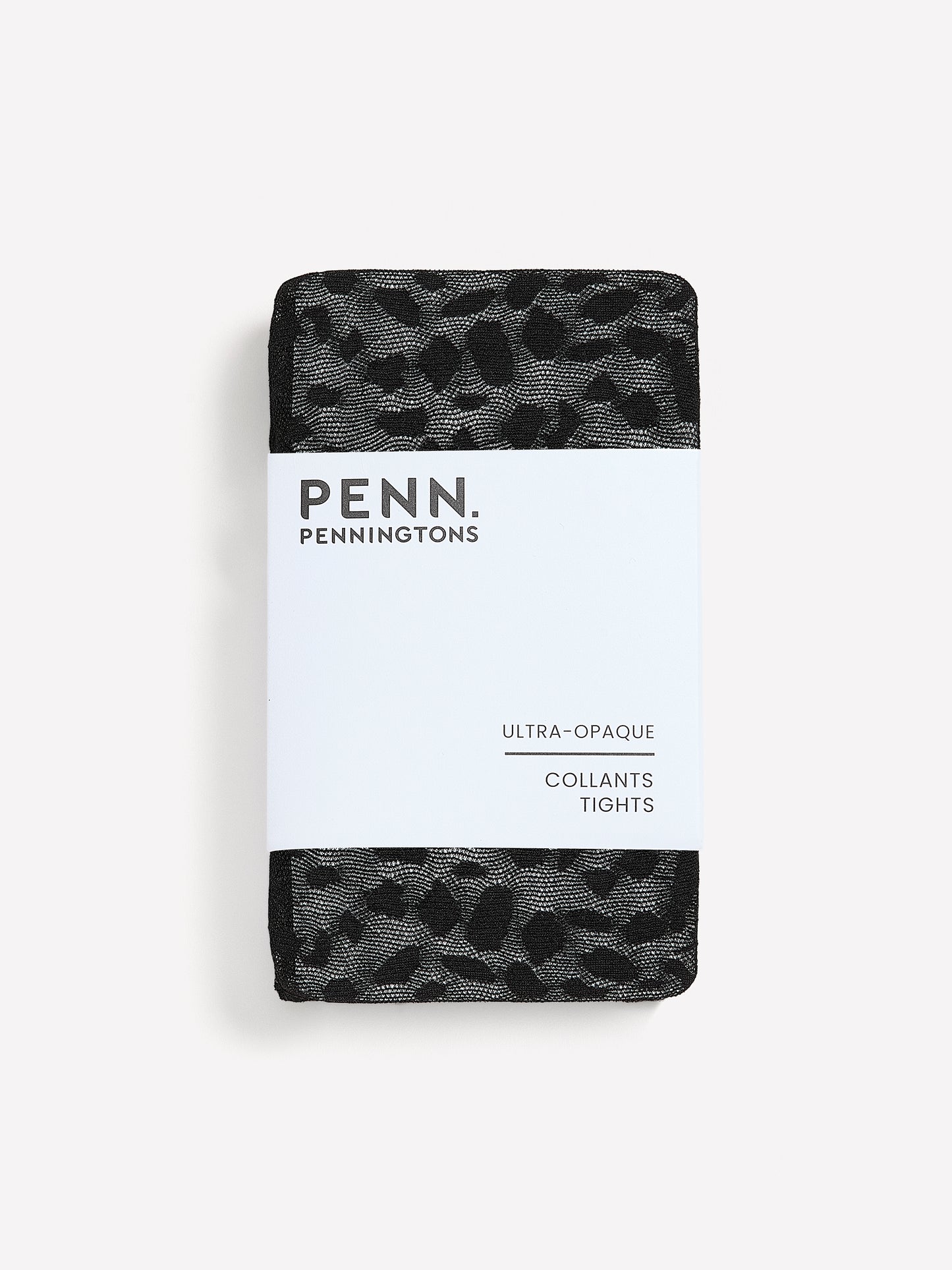 Black Fashion Tights with Cheetah Pattern