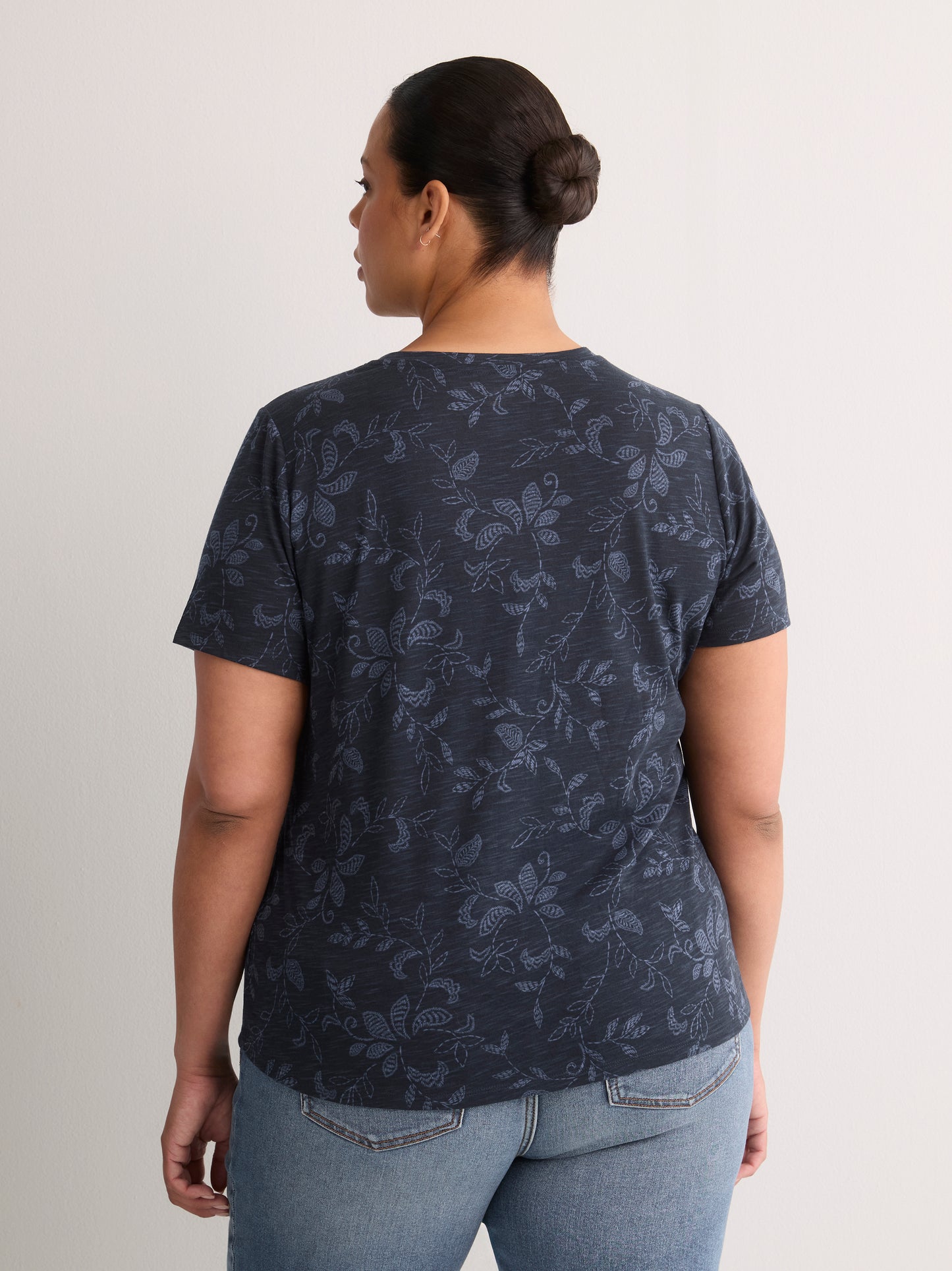 Curvy-Fit Short-Sleeve Crew-Neck Tee