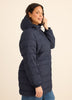 Long Packable Jacket with Removable Hood