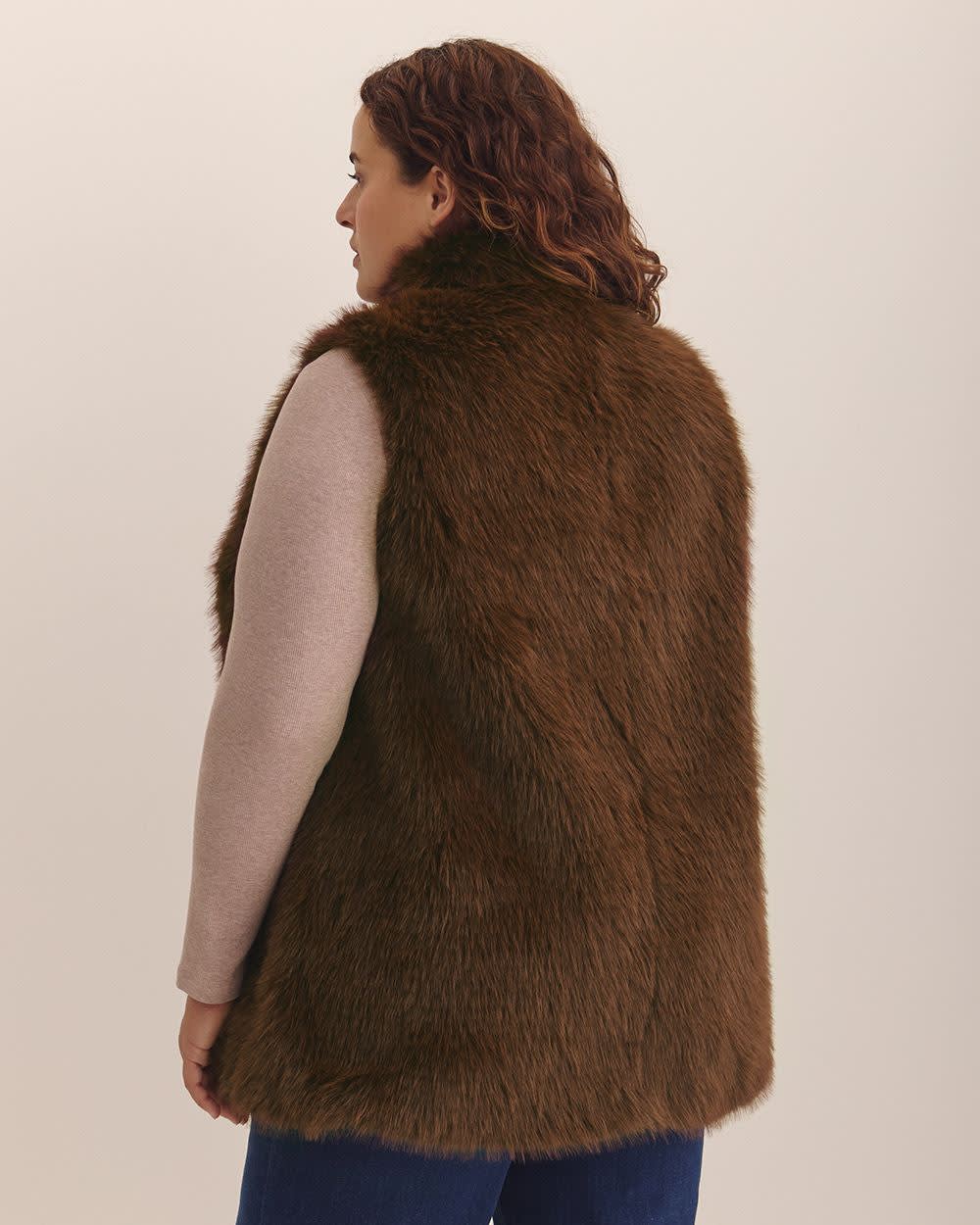 Long Faux-Fur Vest