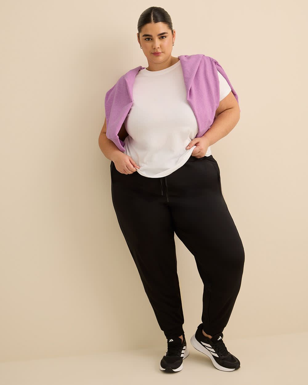 Pantalon de jogging noir, tissu responsable - Active Zone