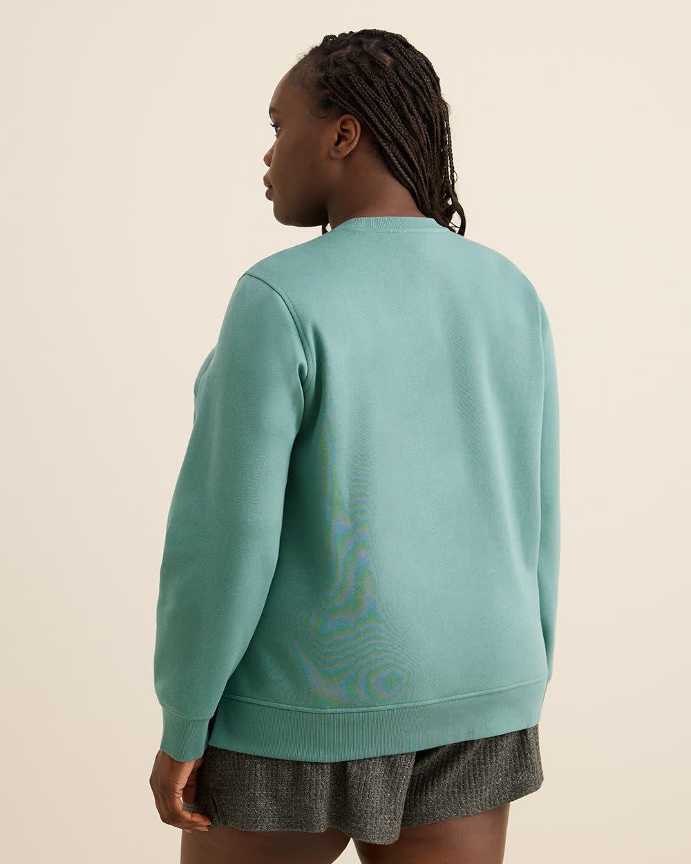 Pull en tricot molletonné à col rond