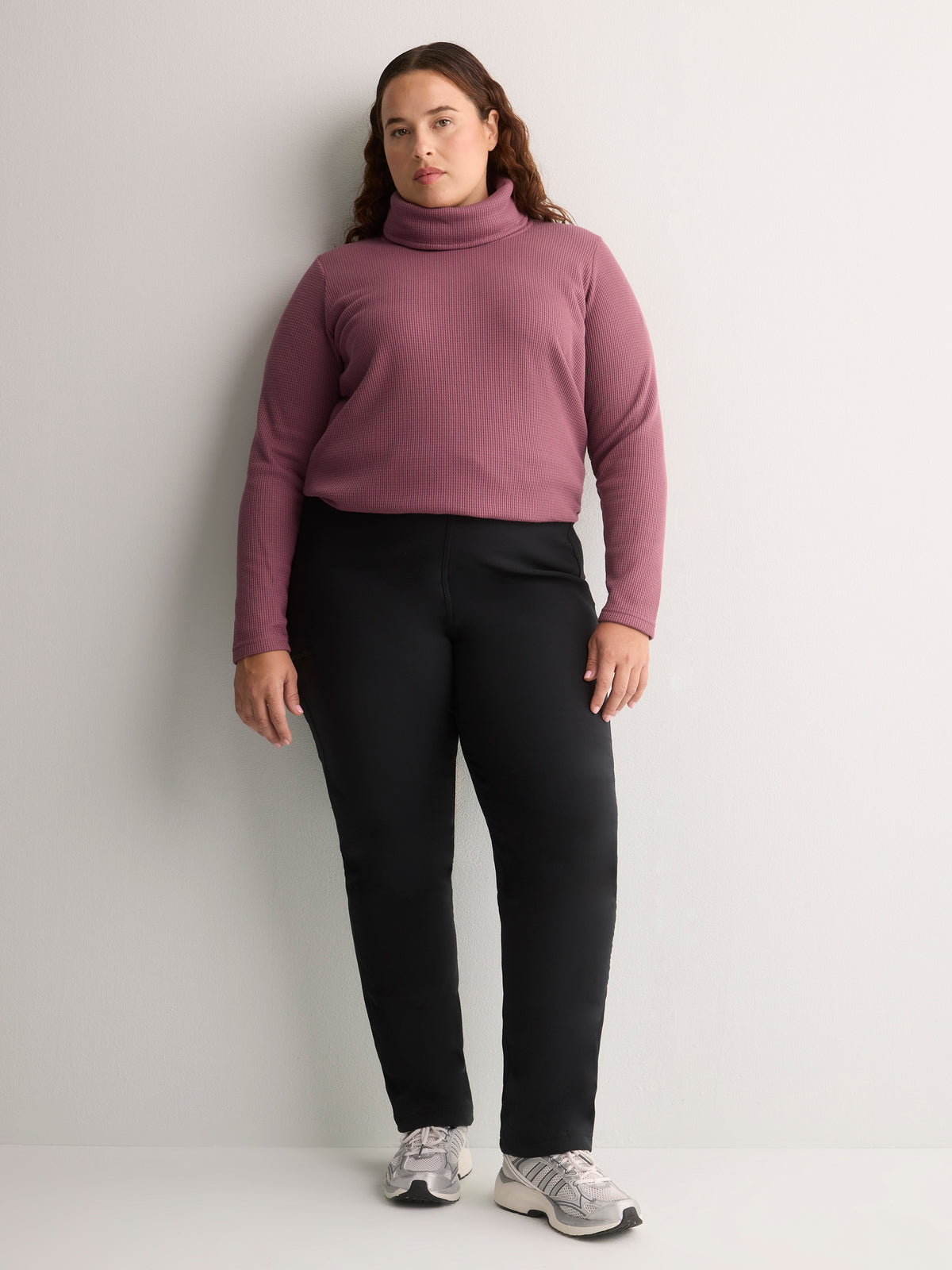 Holly Hideaway Cowl-Neck Waffle Knit Pullover Sweater - Columbia