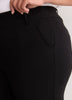 Black Slim-Leg Savvy Pull-On Pant