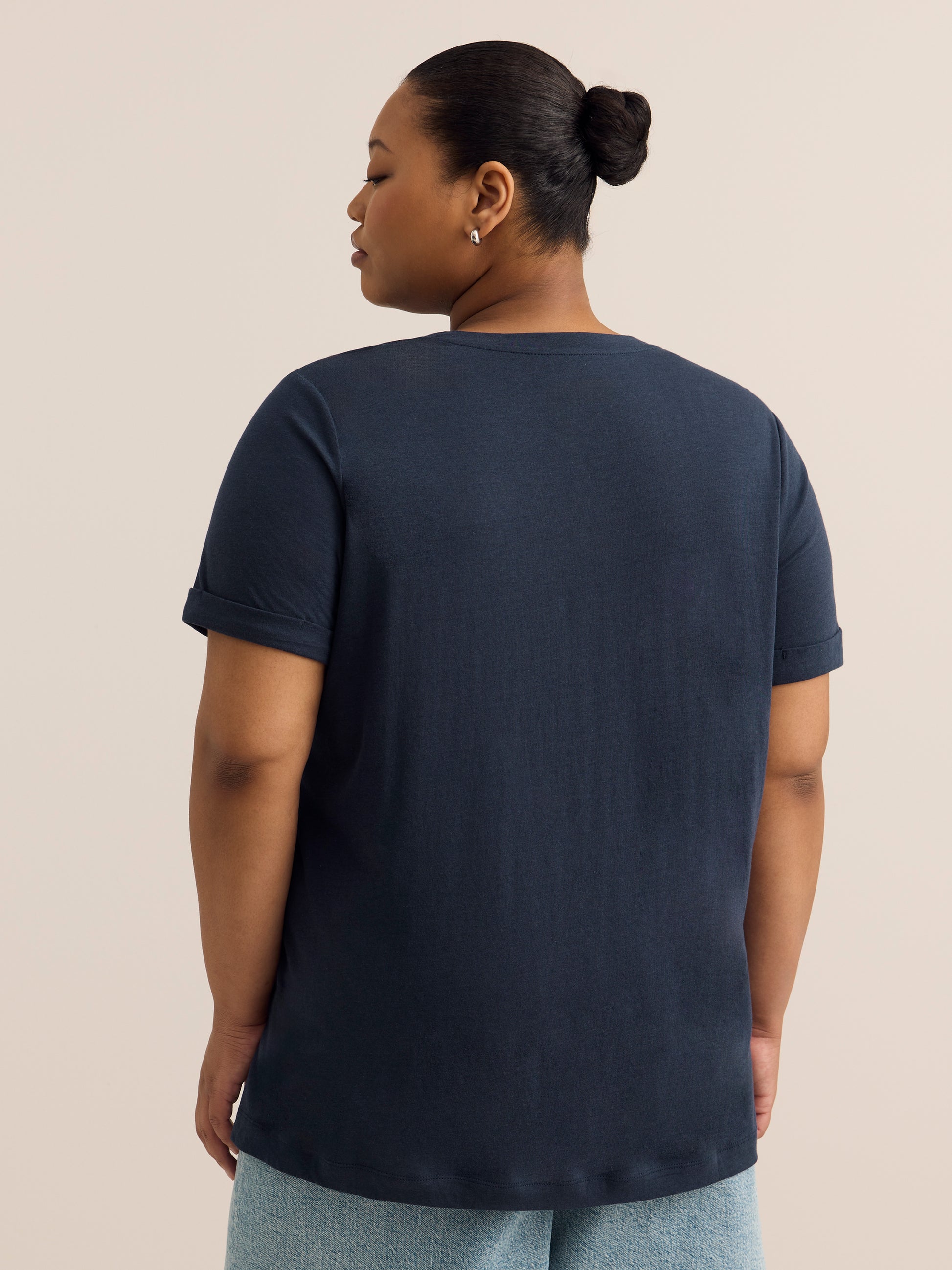 Responsible, Boyfriend-Fit Tee with Slits