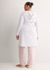 Lilac Heather Hooded French Terry Robe - tiVOGLIO