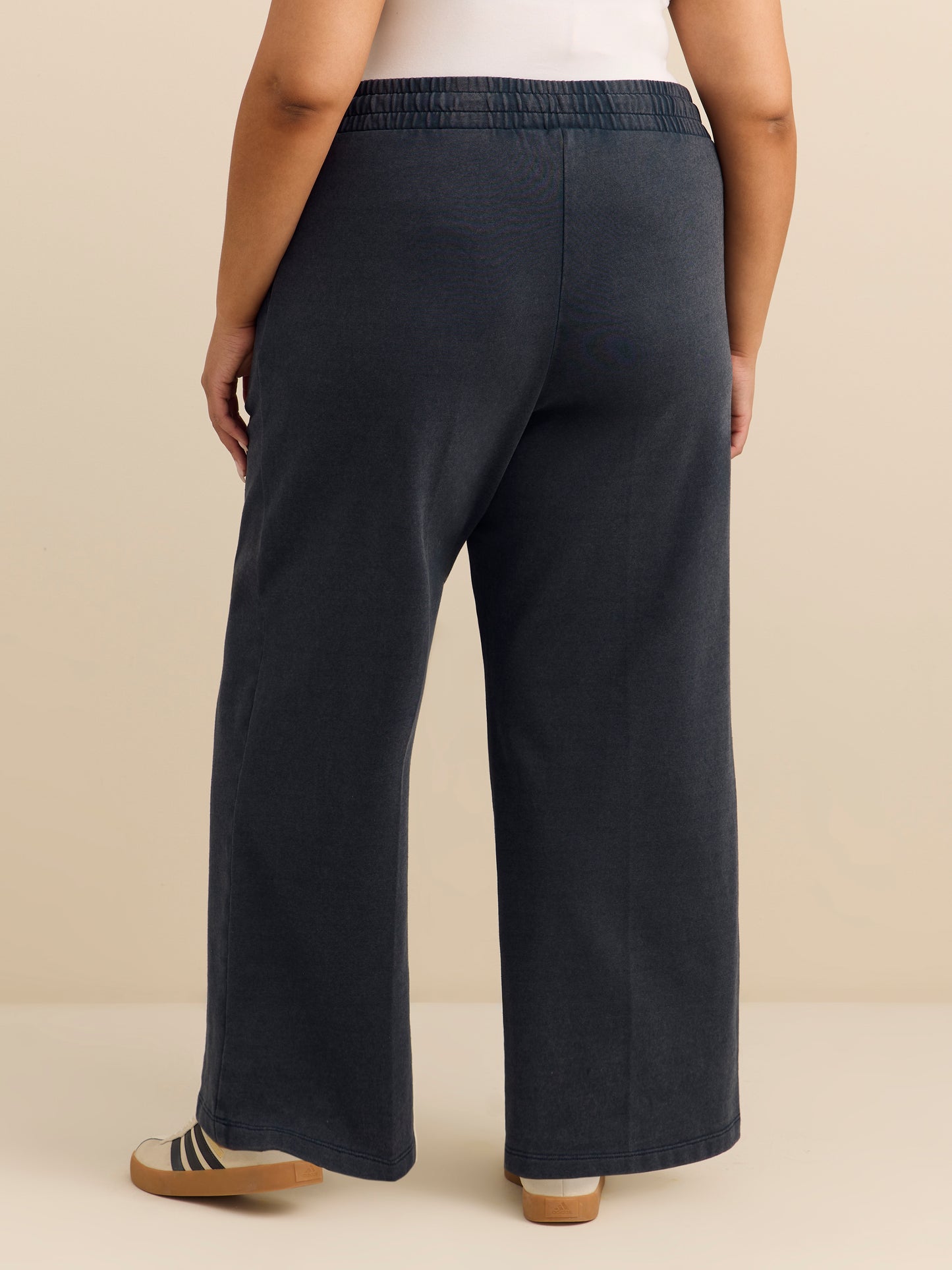 Pantalon en molleton à jambe large avec effet délavé - ActiveZone