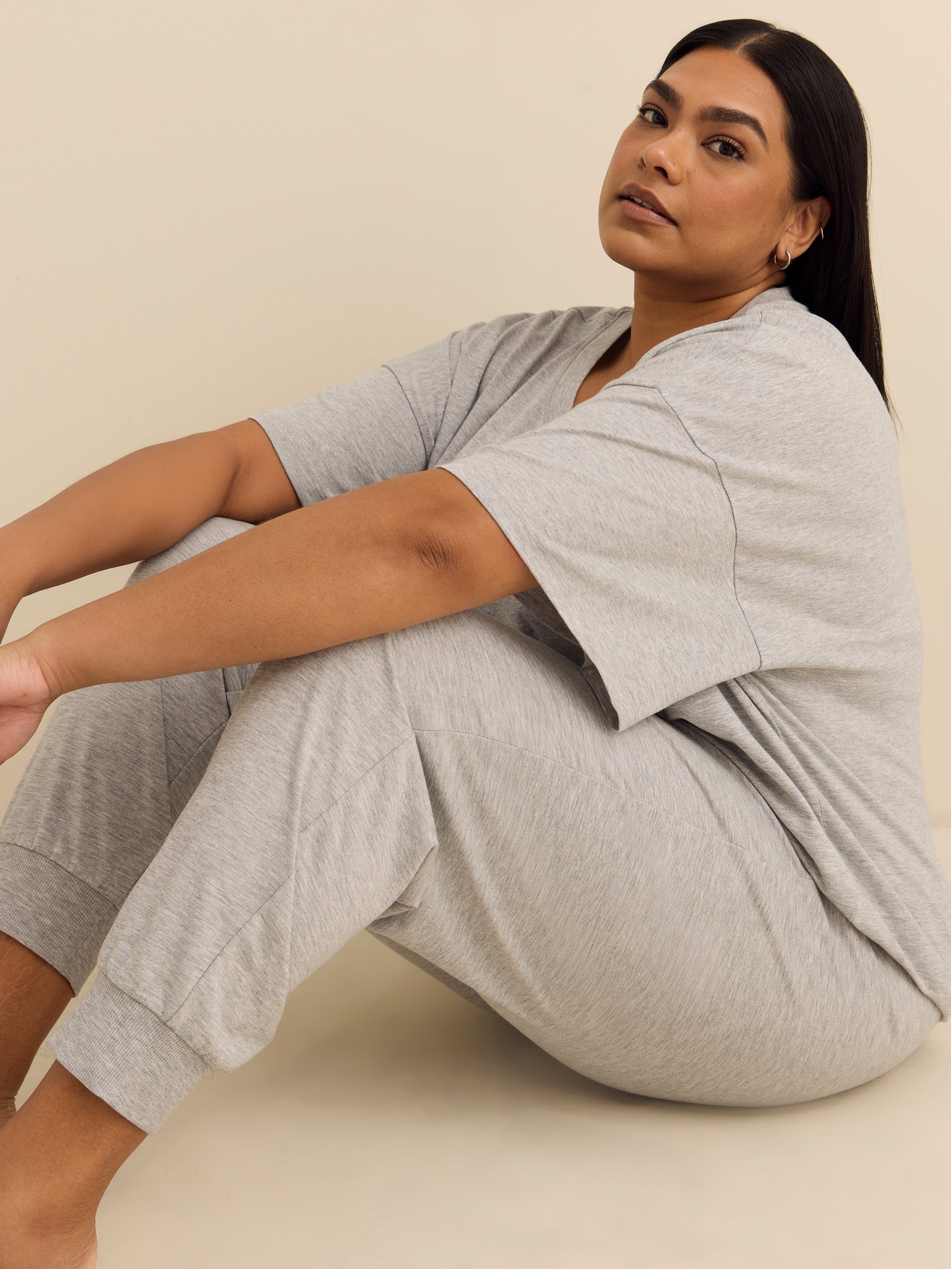 French Terry Heather Jogger Pant - ti Voglio