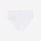 High-Cut White Strawberry-Print Cotton Brief - ti Voglio