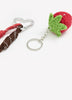 Strawberry Keychain with Ropes