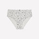 High-Cut Heather Cotton Brief with Dotted Floral Print - ti Voglio