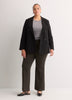 Mixed Brown Bootcut Pull-On Knit Pant, Essential Pant