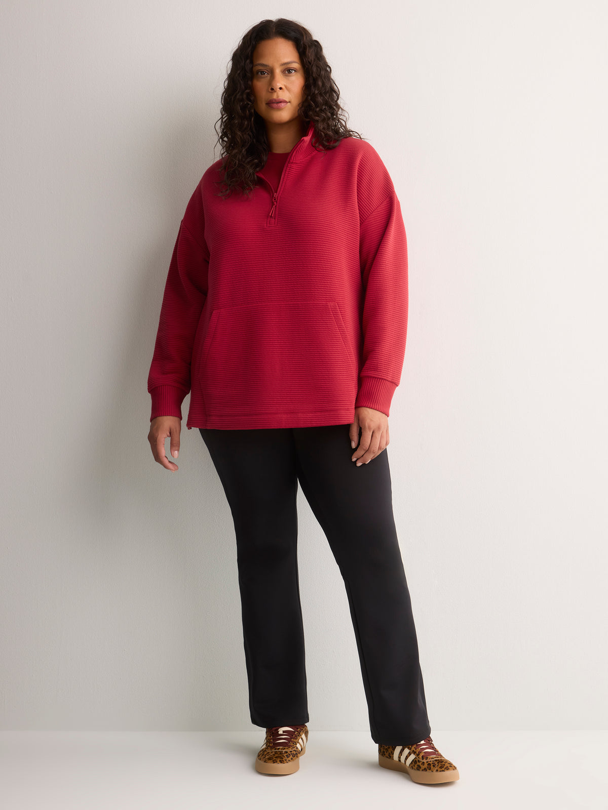 Long Ottoman Half-Zip Sweatshirt - Active Zone