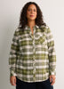 Plaid Flannel Buttoned-Down Tunic Shirt
