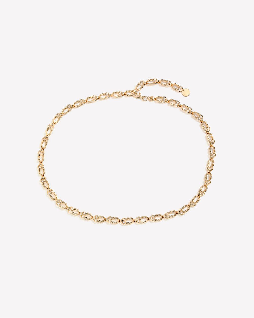 Golden Twist Link Chain Belt