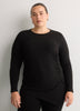 Asymmetric Ruched Knit Shirt