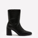 Bottine noire Duna à talon bloc, pied large - Steve Madden