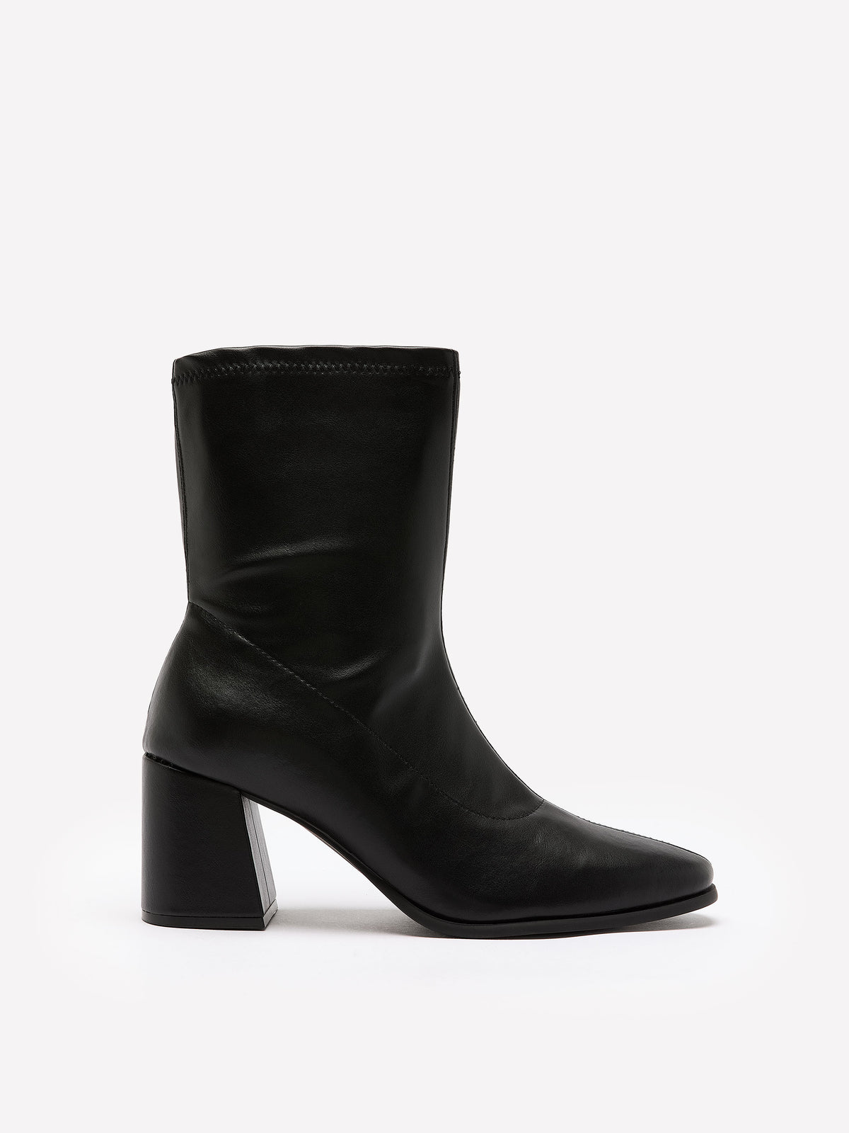 Wide Width, Black Duna Block-Heel Bootie - Steve Madden