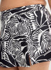 Printed High-Waist Swim Skirt With Built-In Brief