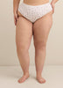 Cheeky White Floral-Print Cotton Brief - ti Voglio