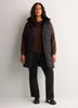 Long Hooded Faux-Fur Lined Vest