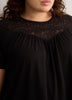 Slight Swing Top with Embroidered Yoke