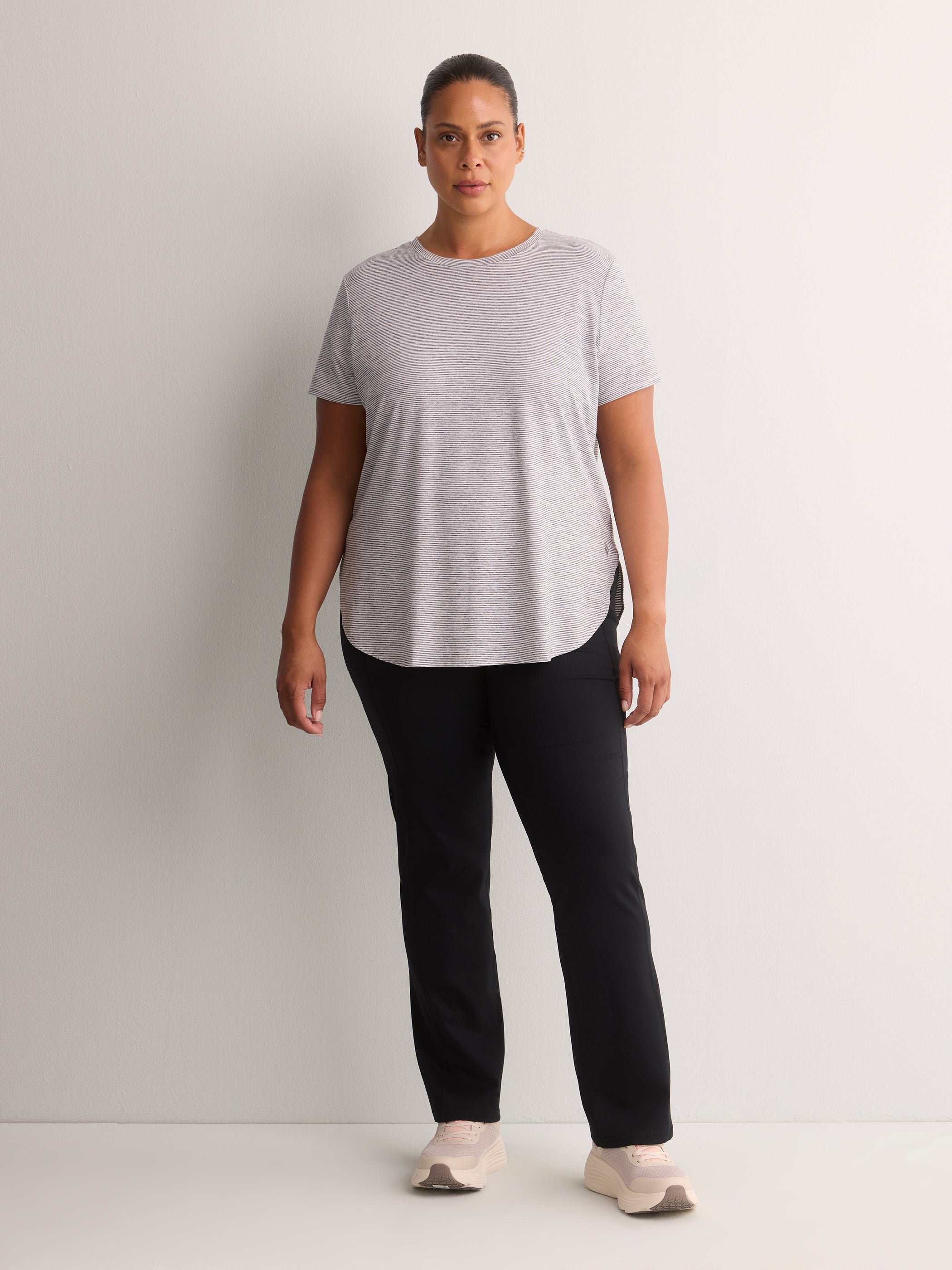 Go Dri Swift Striped Tunic Tee - Skechers