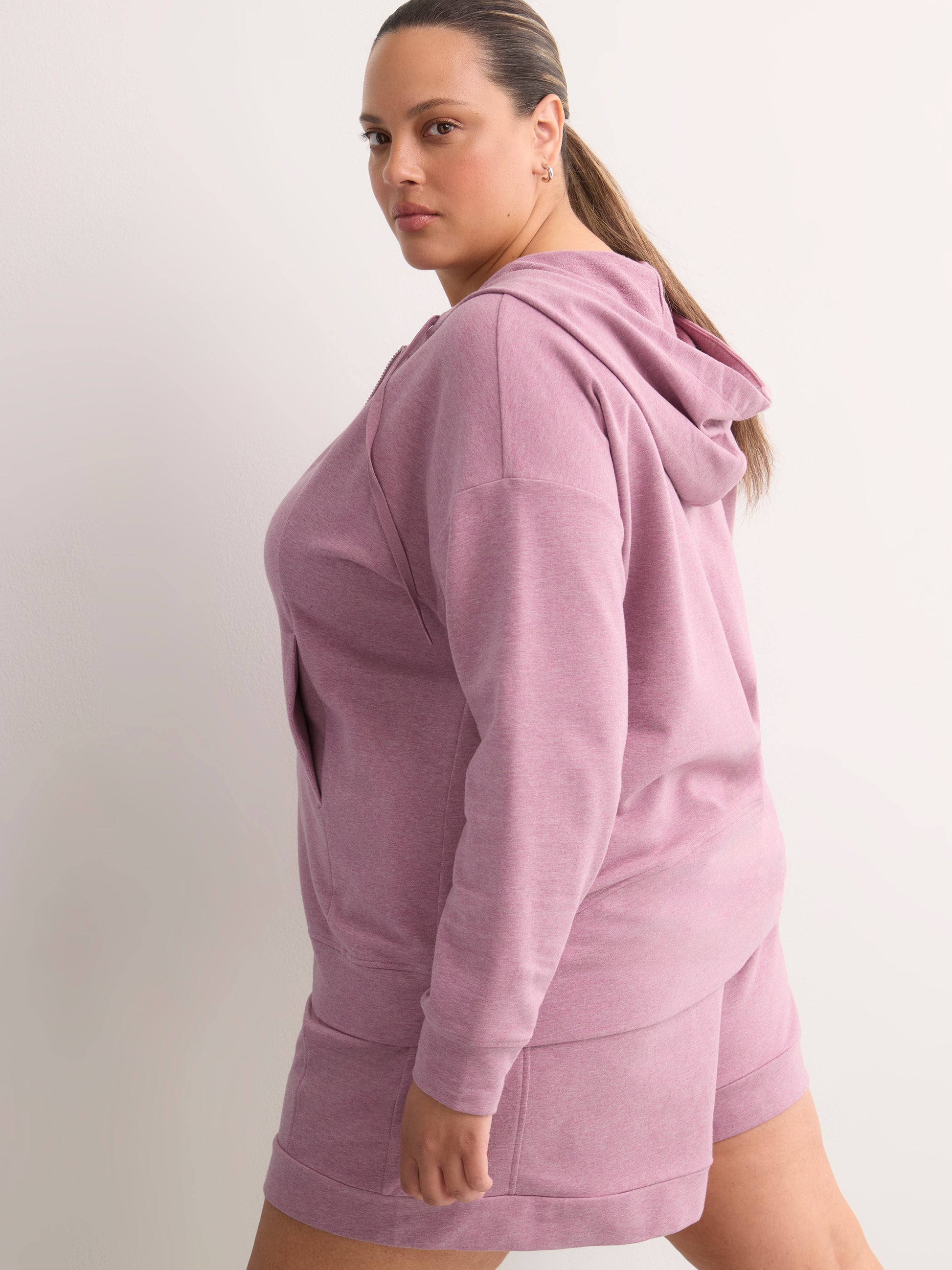 French Terry Hooded Jacket - Active Zone