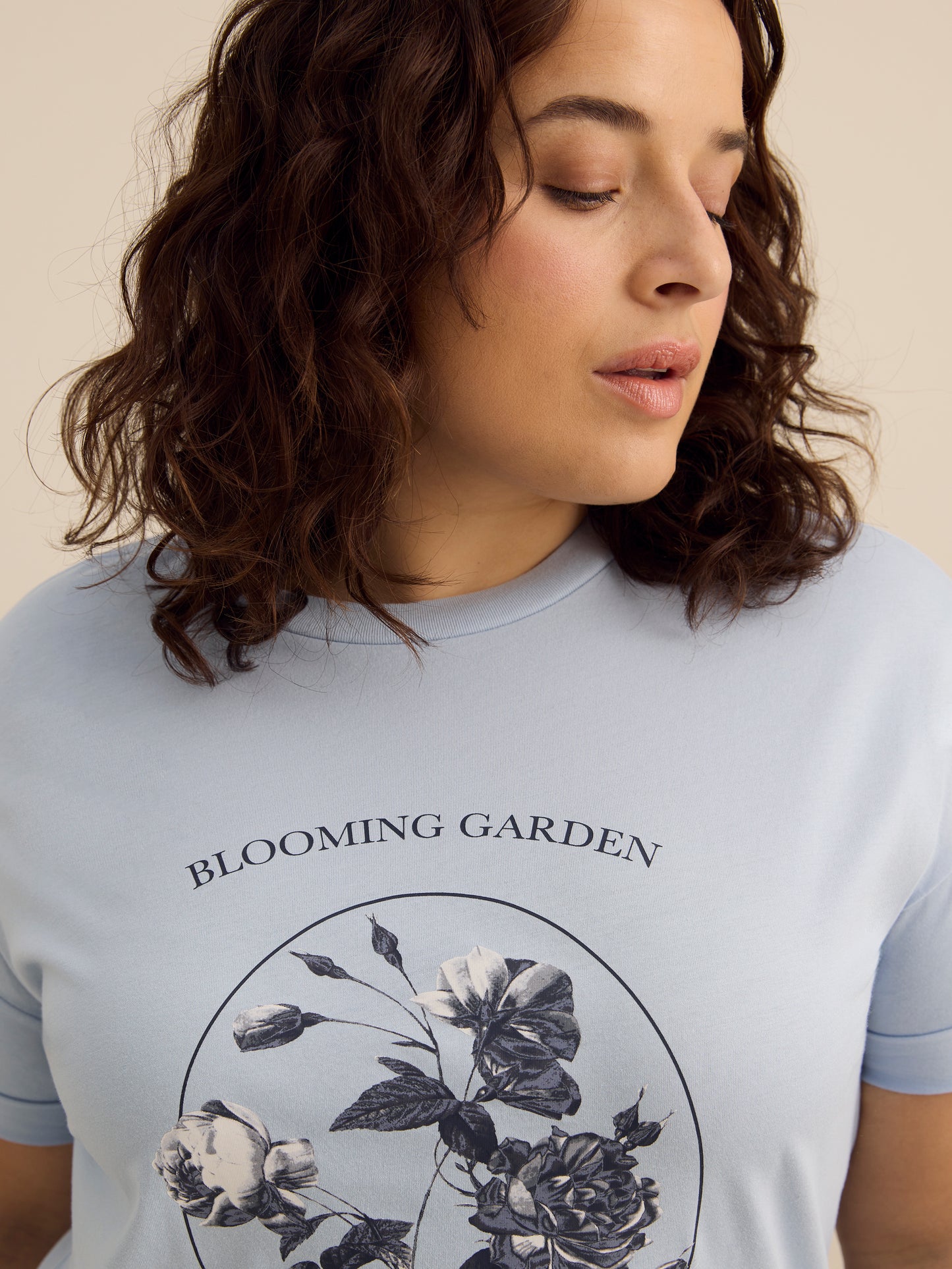 Boxy Short-Sleeve Crew-Neck T-Shirt