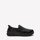 Wide Width, Black Leather Nampa Engus Slip-On Shoe - Skechers